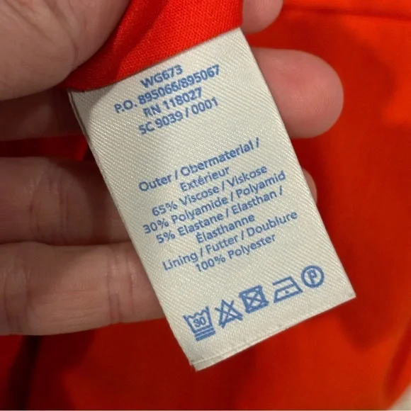 Boden Red A-Line Skirt - Picture 10 of 12